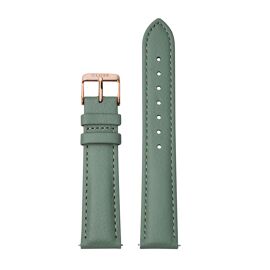 Horlogebandje 18 mm leather stone green/rose gold / Cluse